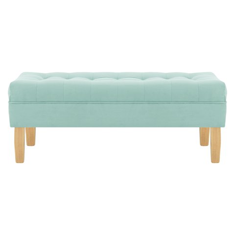 Bodevir - Banqueta Wood 2C Felpa 05 Verde Agua