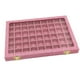 thumbnail image 1 of 54 Rejillas Tapa Transparente Joyería Bandeja Escaparate Exhibición Almacenamiento Caja De Lino Rosa, 1 of 3