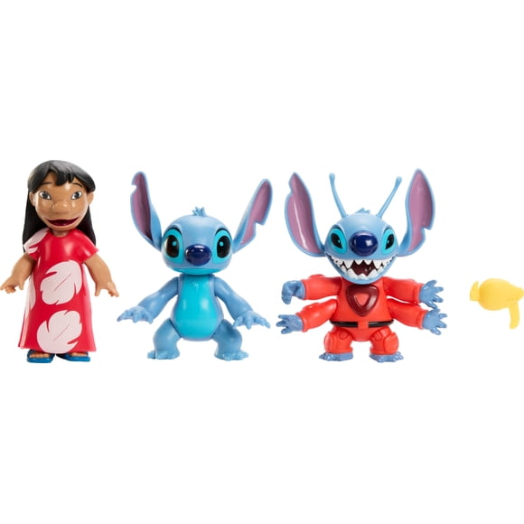 Figura Mattel Disney Lilo y Stitch buscando a Ohana x3