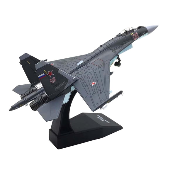 Avión Ruso De Aleación 1/100, Modelo SU-35, Avión Fundido A Presión Para Decoración De Estante Y Dormitorio