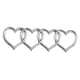 thumbnail image 3 of Pegatinas De Repuesto Para Maletero Trasero De Corazón, Pegatina Para Exterior De Coche, Insignia Plateada, 3 of 5