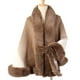 thumbnail image 3 of 25.60"X64.96" Imitation Rabbit Fur Shawl Scarf Collar Imitation Cashmere Cloak Winter Cold And Warm Shawl Wrap, 3 of 5