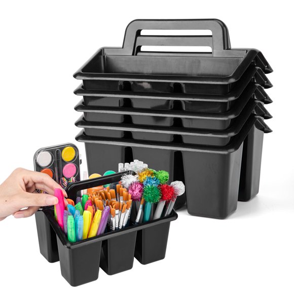Cajón organizador Find Scrapblooms 24 × 16 × 17 cm, paquete de 6, negro