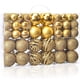thumbnail image 1 of 100 bolas navideñas para árbol de Navidad, delicado juego de adornos navideños artesanales de plástico irrompible para Año Nuevo, fiestas de bodas y otras festividades., 1 of 5
