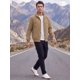 thumbnail image 2 of Chaqueta Bomber de Pana para Hombre INSPIRE CHIC con Forro y Cremallera Trucker Shacket Abrigo de Invierno M Marrón, 2 of 5