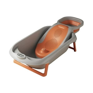 Bañera Premium Con Lavapelo Y Más Accesorios Lubabycas Naranja