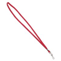 Lanyards Advantus 75425 Deluxe Con Gancho En J, 91 Cm De Largo, Color Rojo