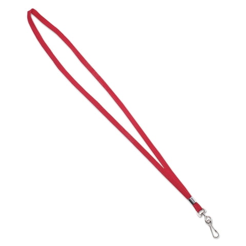 Lanyards Advantus 75425 Deluxe Con Gancho En J, 91 Cm De Largo, Color Rojo