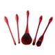 thumbnail image 4 of 5 Piezas De Pinceles De Mezcla De Cosméticos De Maquillaje Suaves Y Esponjosos Herramientas Rojo, 4 of 5