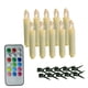 thumbnail image 2 of Velas cónicas LED sin llama, velas cónicas parpadeantes, accesorios para fotos, velas para ventana, luz para Navidad, oficina, decoración del hogar, 18 botones, 2 of 5