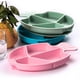thumbnail image 4 of Plato de succión para bebés, platos de silicona con compartimentos para niños, platos portátiles para la primera etapa de alimentación, platos de succión para niños pequeños., 4 of 5