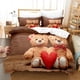 thumbnail image 1 of Teddy Bear Bedding Sets Duvet Cover Set With Pillowcase Bedclothes Bed Linen, 1 of 5