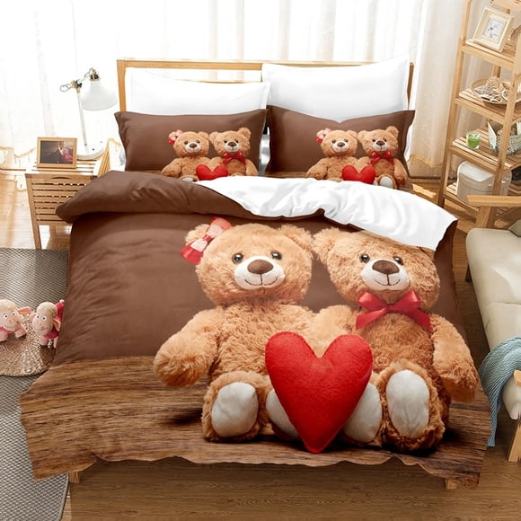 Teddy Bear Bedding Sets Duvet Cover Set With Pillowcase Bedclothes Bed Linen
