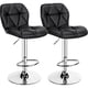 thumbnail image 1 of Set de 2 Taburetes de Bar Yaheetech Cuero PU Negro Giratorios, 1 of 3