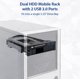 thumbnail image 4 of Rack móvil Syba SY-MRA55006 para discos duros Sata III de 3,5 y 2,5 pulgadas, 4 of 7