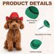 thumbnail image 3 of Sombrero de Vaquero para Perros Uxcell, Mini Sombrero de Vaquero para Mascotas con Correa de Barbilla Ajustable, Gorra de Cosplay (Verde, S), Diseñado para Perros y Gatos / Disfraz de Halloween, 3 of 7
