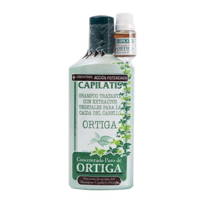 Shampoo Tratante Ortiga 410 Ml + Concentrado Capilatis