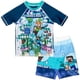 thumbnail image 1 of Conjunto de Traje de Baño Minecraft con Camiseta Antirrozaduras y Bóxer Azul Talla 8, 1 of 8