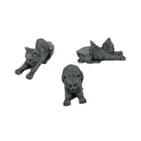 Magideal - 3 Piezas De Soporte Para Macetas, Soporte Para Plantas, Fácil De Usar, Elevador Para Macetas, Pies Decorativos Para Sala De Estar, Jardín Y Dormitorio Gato Perezoso