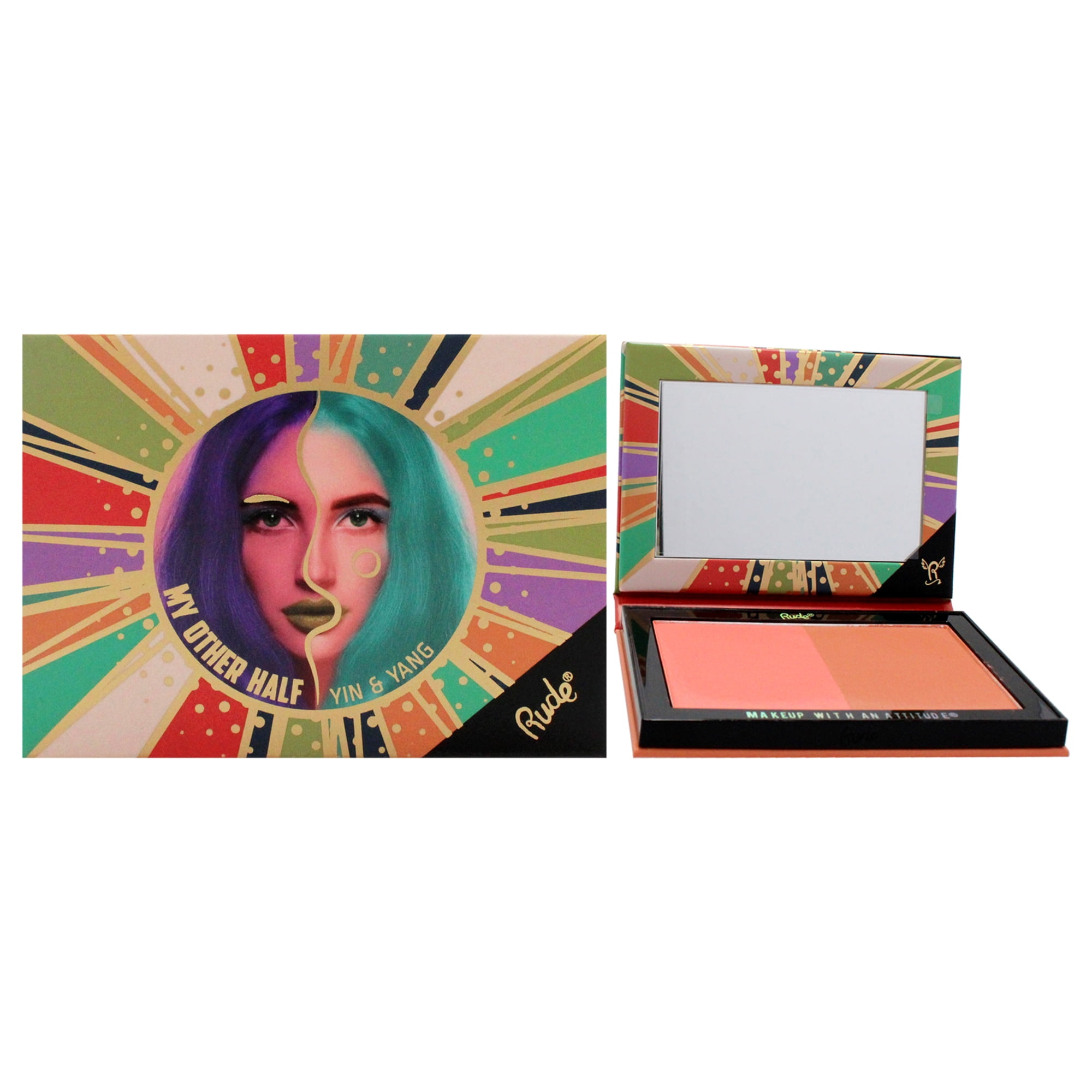Paleta Facial Rude Cosmetics Yin Y Yang Dúo Tono Medio Mujer