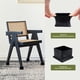 thumbnail image 4 of Protectores Para Patas De Silla 4 Piezas 3 8 X 3 8 Cm Pvc Negro, 4 of 6