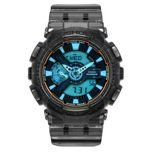 Reloj Casio G-Shock Analog Digital Transparent Black Resin Strap Multicolor Dial Quartz Ga-110Tls-8A 200M Men'S Watch