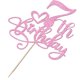 thumbnail image 3 of Adorno para pastel Naicaek 7.º cumpleaños con brillo rosa, 3 of 5