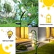 thumbnail image 3 of Luz decorativa solar para jardín con estaca, flor de vidrio VCUTEKA, 3 of 9