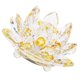 thumbnail image 1 of mini cristal budista flor de loto modelo de flor feng shui decoración 8x5cm amarillo, 1 of 3