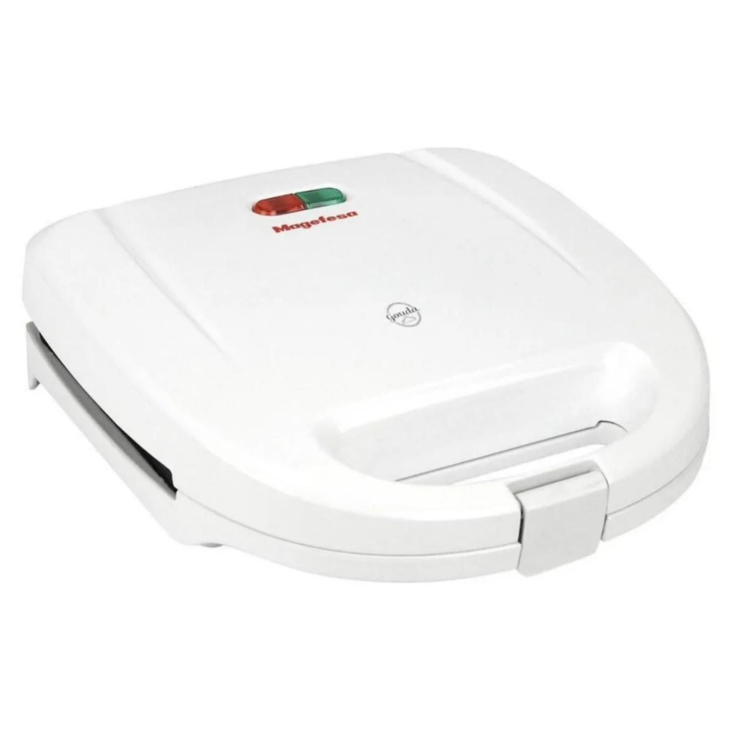 Magefesa - Sandwichera Electrica 820w 2 Panes Blanco Mgf3180