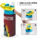thumbnail image 4 of Exploding Kittens Botella de Agua con Tapa Pop Top de Un Toque, Acero Inoxidable, a Prueba de Fugas, para Deportes, Botella Infantil azul 12 oz, 4 of 6