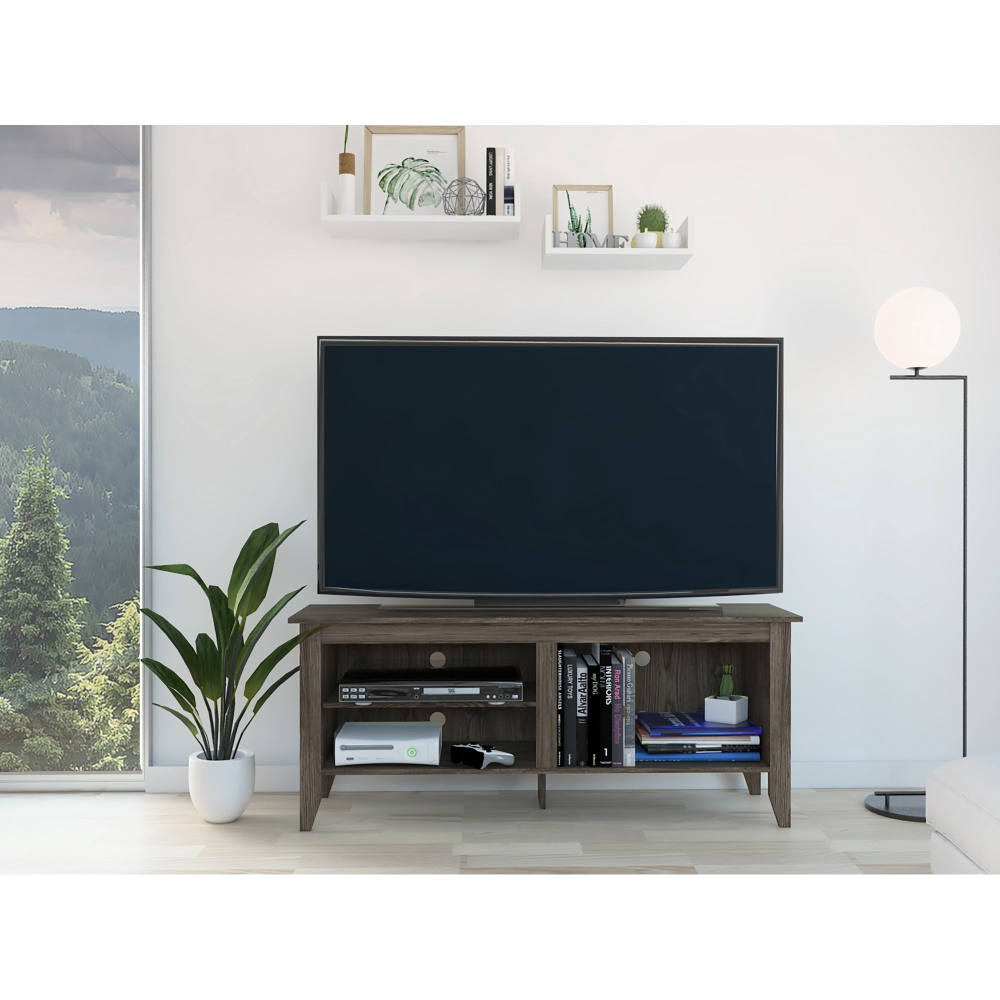 Tuhome - Rack Tv 65" Essential Coñac 61x147x40 Cm