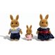 thumbnail image 1 of Set de Juguetes OLEOCA Figuras de Conejo Marrón 3 piezas con Ropa, 1 of 3