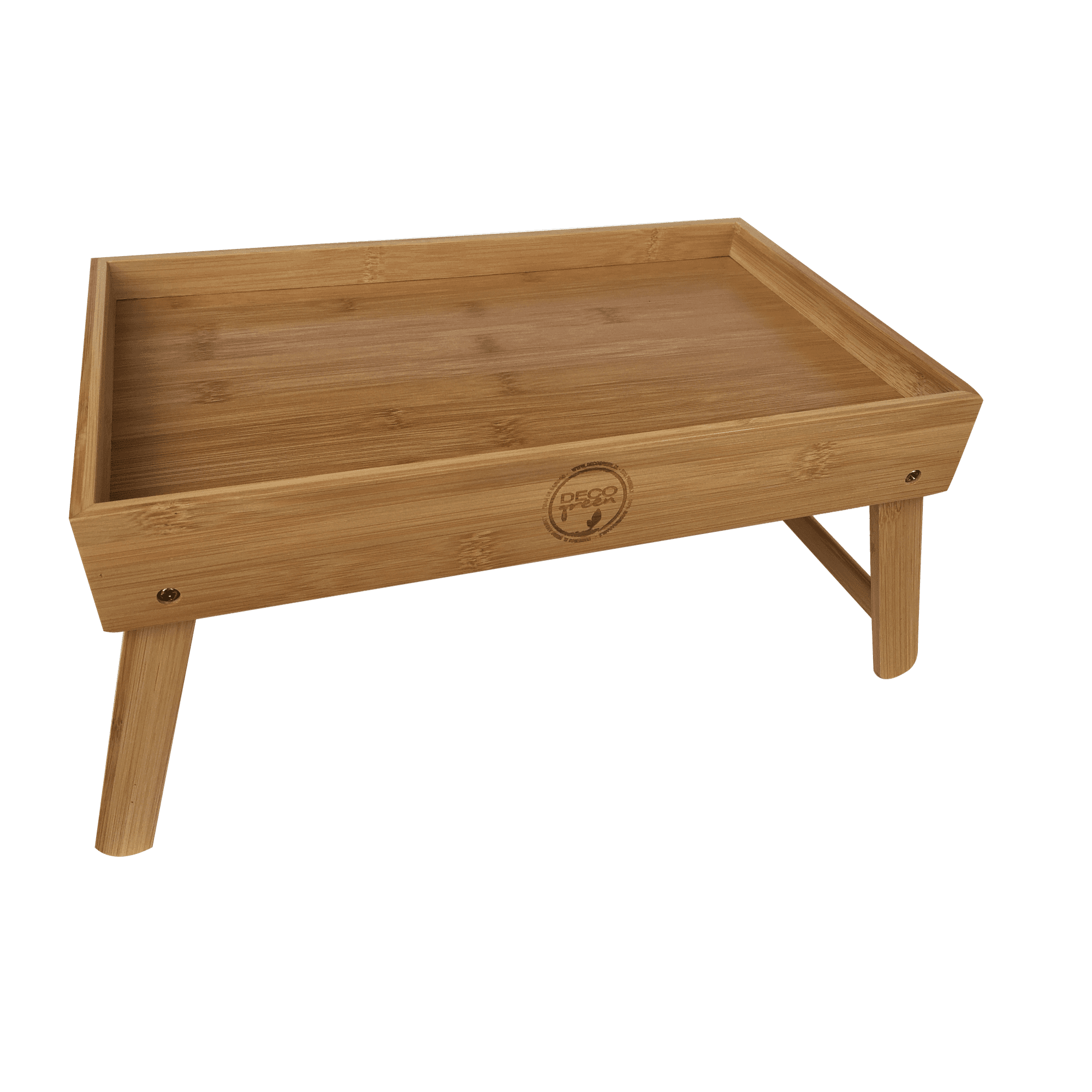 Decogreen - Bandeja Bio Bamboo Con Patas 37x23x20 Cm