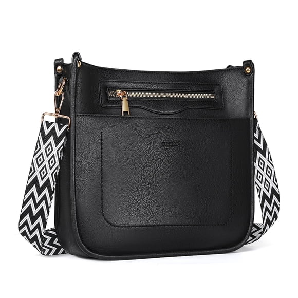 Bolso bandolera TANTOMI de 32 cm en cuero vegano