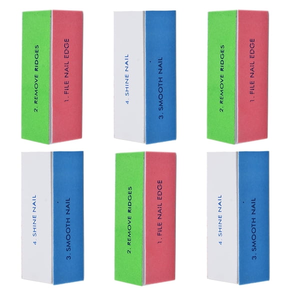 Lima de uñas WEILUSI 6 piezas bloque de pulido 4 en 1 (30 g)