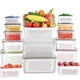 thumbnail image 1 of Recipientes de almacenamiento de frutas KEMETHY, paquete de 10 para nevera con coladores, 1 of 7