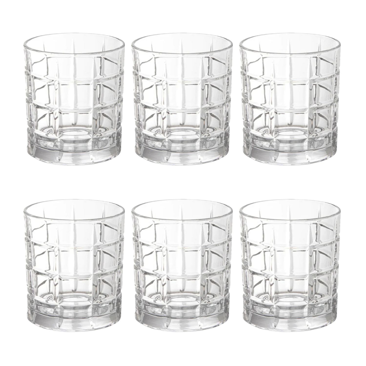 Quality Design - Set De 6 Vasos Bajos 350Ml Modelo Glasgow Jugos Bebidas