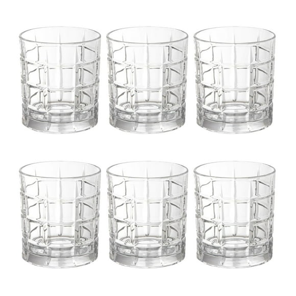 Set De 6 Vasos Bajos 350ml Modelo Glasgow Jugos Bebidas