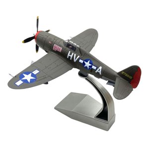 Magideal - Modelo De Avión De P-47 A Escala 1:72 Con Base, Regalo, Modelo De Avión Fundido A Presión Para Estanterías, Cafeterías, Mueble De Tv Para El