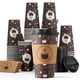 thumbnail image 1 of Vasos de café desechables Jolly Party de 16 onzas con tapas y fundas, 100 unidades, 1 of 7