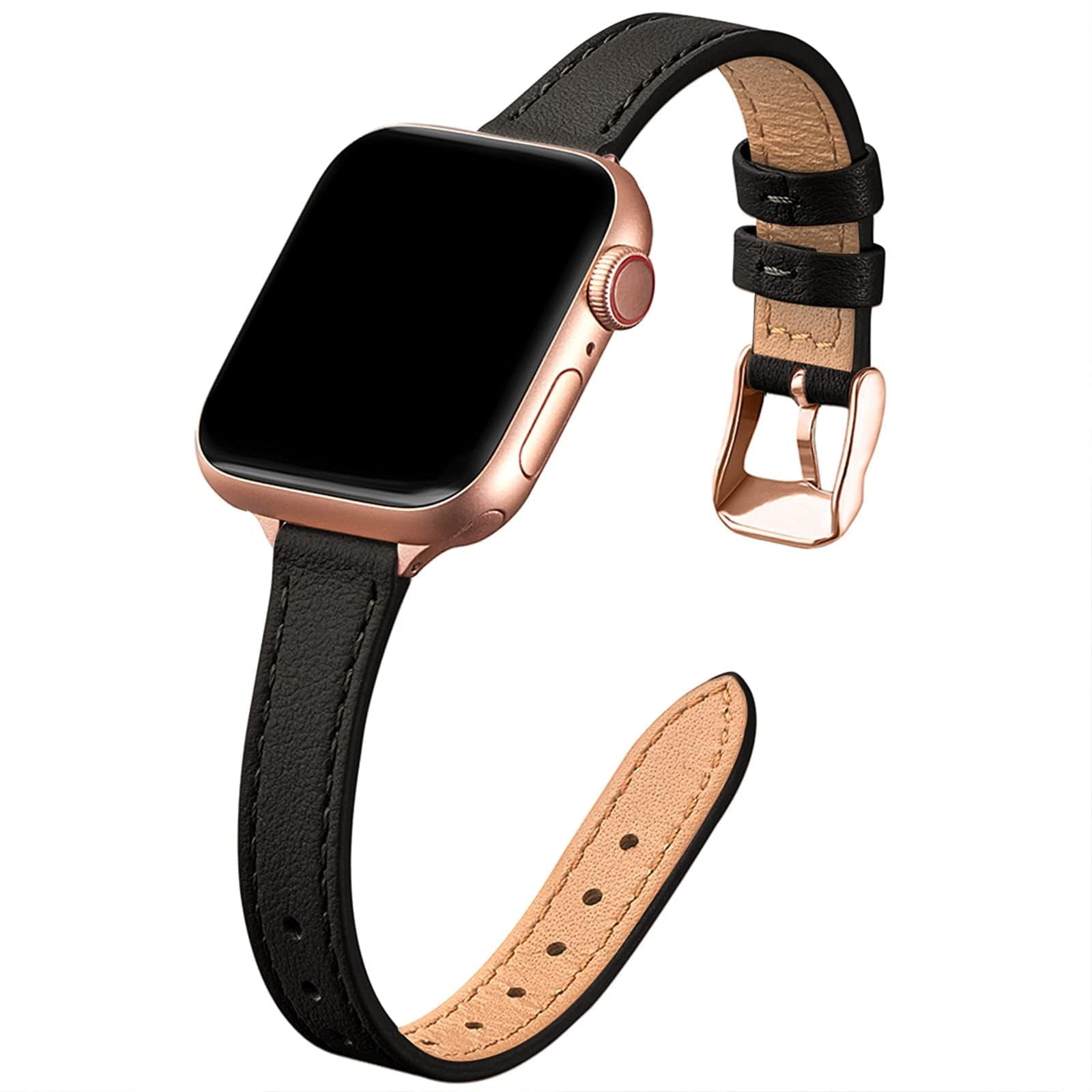 Correa De Reloj Stiroll Slim Leather Para Apple Watch 38-49 Mm