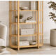 thumbnail image 3 of Biblioteca "Siete Tazas" Estantería de Madera con Barrotes - Natural - 80x35x180 cm, 3 of 3
