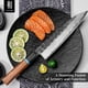 thumbnail image 2 of Cuchillo de chef KAWAHIRO negro forjado VG10 210 mm con caja de madera, 2 of 8