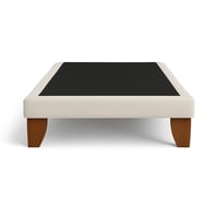 Ethan Desing - Base Cama 1.5 Plazas 105X190 Beige En Lino