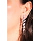 thumbnail image 3 of Aros largos Viviana sin perforacion zirconias fiesta, 3 of 3