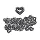 thumbnail image 4 of 80 Piezas Beads De Corazón Acrílico Amor Beads Para El Corazón Para Proyectos Collar Colgante Negro, 4 of 5