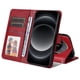 thumbnail image 3 of Funda Billetera para Xiaomi 14 Ultra con Porta Tarjetas y Soporte Ajustable Rojo, 3 of 5