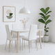 thumbnail image 3 of Pack de 4 Sillas Acolchadas Dining Liana con patas cromadas - Blancas, 3 of 7