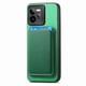 thumbnail image 2 of Funda de Cuero Magnética con Tarjetero para Realme GT 7 Pro Cubierta Delgada Verde, 2 of 5